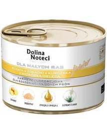 DOLINA NOTECI Premium Junior Hähnchenmagen und Kalbsleber kleiner Rassen 185 g x 10 Stück