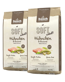 BOSCH SOFT ADULT Hühnchen & Banane 25 kg (2 x 12,5 kg)