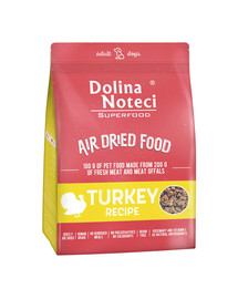 DOLINA NOTECI Superfood Trockenfutter mit Pute für adulte Hunde getreidefrei 1 kg