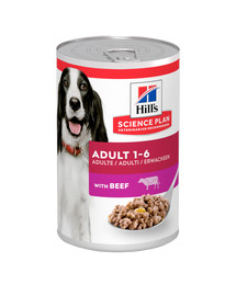 HILL'S Science Plan Canine Adult Beef mit Rind für adulte Hunde 370 g
