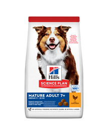 HILL'S SCIENCE PLAN Medium Mature Adult 7+ Trockenfutter mit Huhn für ältere Hunde 14 kg