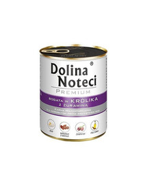 DOLINA NOTECI Premium reich an Kaninchen mit Moosbeere 800g