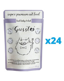 GUSSTO Cat Fresh Turkey & Duck 24x85 g