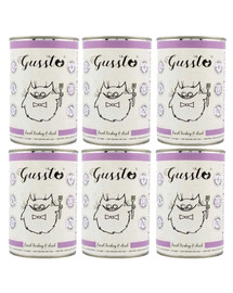 GUSSTO Cat Fresh Turkey & Duck 6x400 g