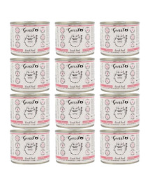 GUSSTO Cat Fresh Beef 12x200 g
