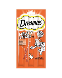 DREAMIES Meaty Sticks mit Huhn für adulte Katzen 30 g