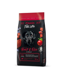 FITMIN Dog For Life Beef & Rice 12 kg
