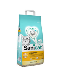 SANICAT Clumping Klumpende Katzenstreu Parfümfrei Katze 16l