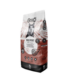 CANUN Dog Sport 20 kg Rindfleischfutter für energiegeladene und sportliche Hunde