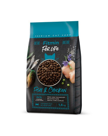 FITMIN Cat For Life Adult Fish and Chicken 1,8 kg für ausgewachsene Katzen mit Fisch und Huhn