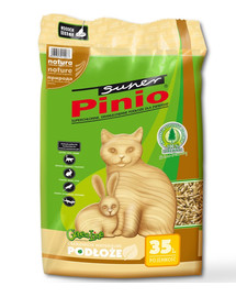 BENEK SUPER PINIO NATÜRLICH Katzenstreu abbaubar Holzpellets 35 l