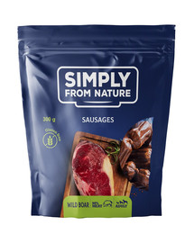 SIMPLY FROM NATURE Sausages with wild boar Würste mit Wildschwein 300 g
