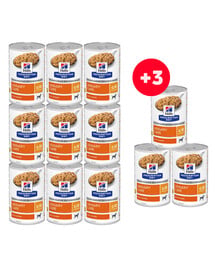 HILL'S Prescripition Diet Canine c/d Multicare 9x370g + 3 Dosen GRATIS!
