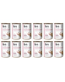 BRIT Veterinary Diet Hypoallergenic Salmon&Pea Allergikerfutter für Hunde 12x400g