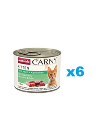 ANIMONDA Carny Kitten Nassfutter mir Rind, Huhn und Kaninchen 6x200 g