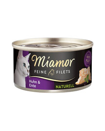 MIAMOR Feine Filets Naturell Chicken&Duck 80g
