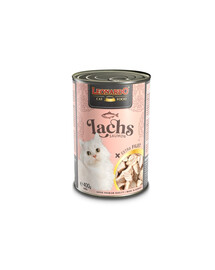 LEONARDO Lachs mit extra Filet Nassfutter für Katzen 400g