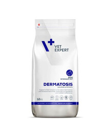 VET EXPERT Veterinary Diet Dog Dermatosis Salmon&Potato 12 kg