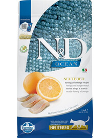 FARMINA N&D HERING & ORANGE ADULT 1.5kg