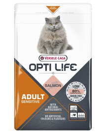 VERSELE-LAGA Opti Life Cat Adult Sensitive Salmon 1 kg für empfindliche erwachsene Katzen
