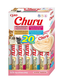 INABA Churu Variety Seafood Meeresfrüchte für Katzen Multibox 20x14 g (280 g)