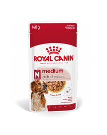 ROYAL CANIN MEDIUM ADULT Nassfutter für mittelgroße Hunde 10 x 140 g