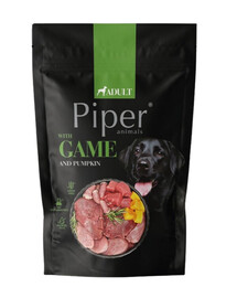PIPER mit Wildfleisch und Kürbis im Beutel 500g Nassfutter für Hunde