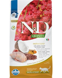 FARMINA N&D Cat Quinoa Adult SKIN & COAT quail, coconut 1,5 kg