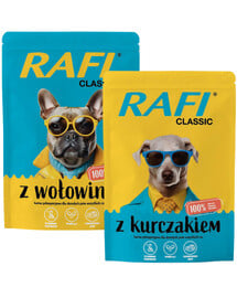 RAFI Classic Mix Geschmacks mit Huhn und Rind für Hunde 24x400g