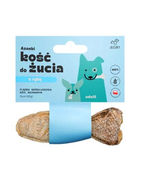 AZANKI Flunder Fischknochen für Hunde 12cm