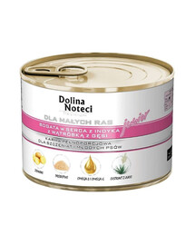 DOLINA NOTECI Premium Junior kleine Rassen Putenherz und Gänseleber 185g