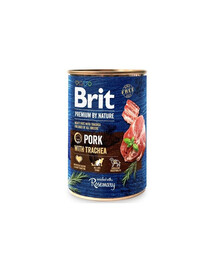 BRIT Premium by Nature 400 g mit Schweinefleisch und Ösophagus für Hunde