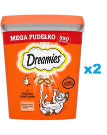 DREAMIES 2x350 g Katzensnacks mit Huhn
