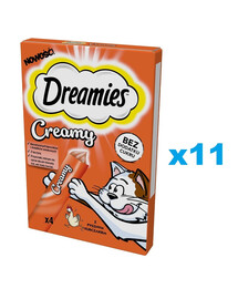 DREAMIES Creamy Katzenleckerli Snack mit leckerem Huhn 44x10 g