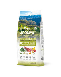 ARQUIVET Fresh Halbfeuchtes Hundefutter aus iberischem Schweinefleisch und Meeresfisch 10 kg