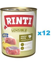 RINTI Sensible Pute mit Kartoffel 12x800g