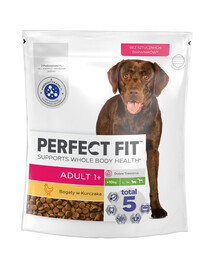 PERFECT FIT Adult 1+: Trockenvollnahrung mit Huhn für adulte Hunde großer Rassen 825g
