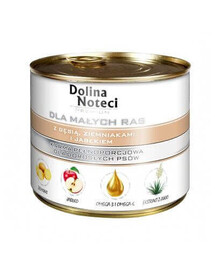 DOLINA NOTECI Premium kleine Rennen mit Gans, Kartoffeln und Apfel 185g