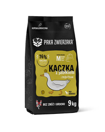 PAKA ZWIERZAKA Seven’th Heaven Trockenfutter mit Ente und Apfel für adulte M Hunde getreidefrei 9 kg