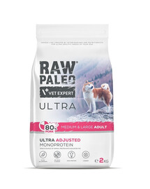 RAW PALEO Ultra Pork Medium&Large Adult 2kg  Medium Large Adult Schwein