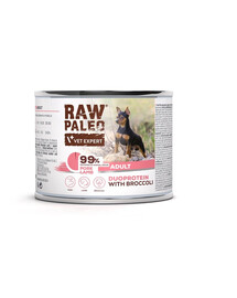 RAW PALEO Nassfutter für Hunde mit Schweine- und Lammfleisch für adulte Hunde 200g