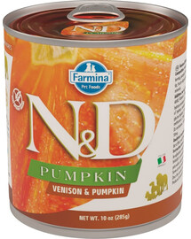 FARMINA N&D Pumpkin Hirsch & Kürbis Adult Nassfutter Mini 285 g