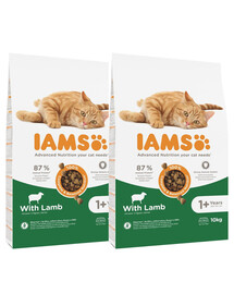 IAMS for Vitality für adulte Katzen mit Lammfleisch 20 kg (2 x10 kg)