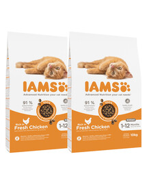 IAMS for Vitality für Kätzchen mit Huhn 20 kg (2 x 10 kg)