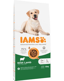 IAMS for Vitality für adulte Hunde großer Rassen mit Lamm 12 kg