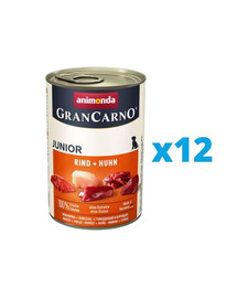 ANIMONDA GranCarno Original Adult RIND + HUHN 12 x 400 g