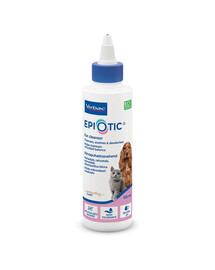 VIRBAC Epiotic Ear cleanser Ohrenpflege flüssig für Katzen und Hunde 125 ml