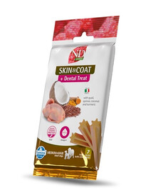 FARMINA N&D Quinoa Dental Treat Skin Coat Quail Medium/Maxi 100 g Zahnpflege-Leckerli für mittelgroße und große Hunde