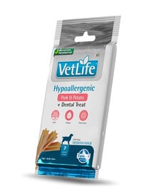 FARMINA Vet Life Dental Treat Hypoallergenic Pork Medium/Maxi 100 g (7 St) dentale Leckerlis für mittelgroße und große Hunde