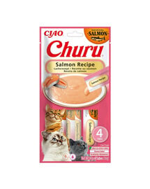Churu Cat Salmon 4x14g kremowy przysmak dla kotao smaku łososia